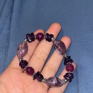 Elegant Purple Beaded Bracelet
